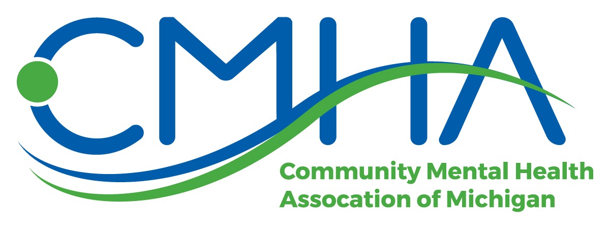 Community mental health association of michigan logo.